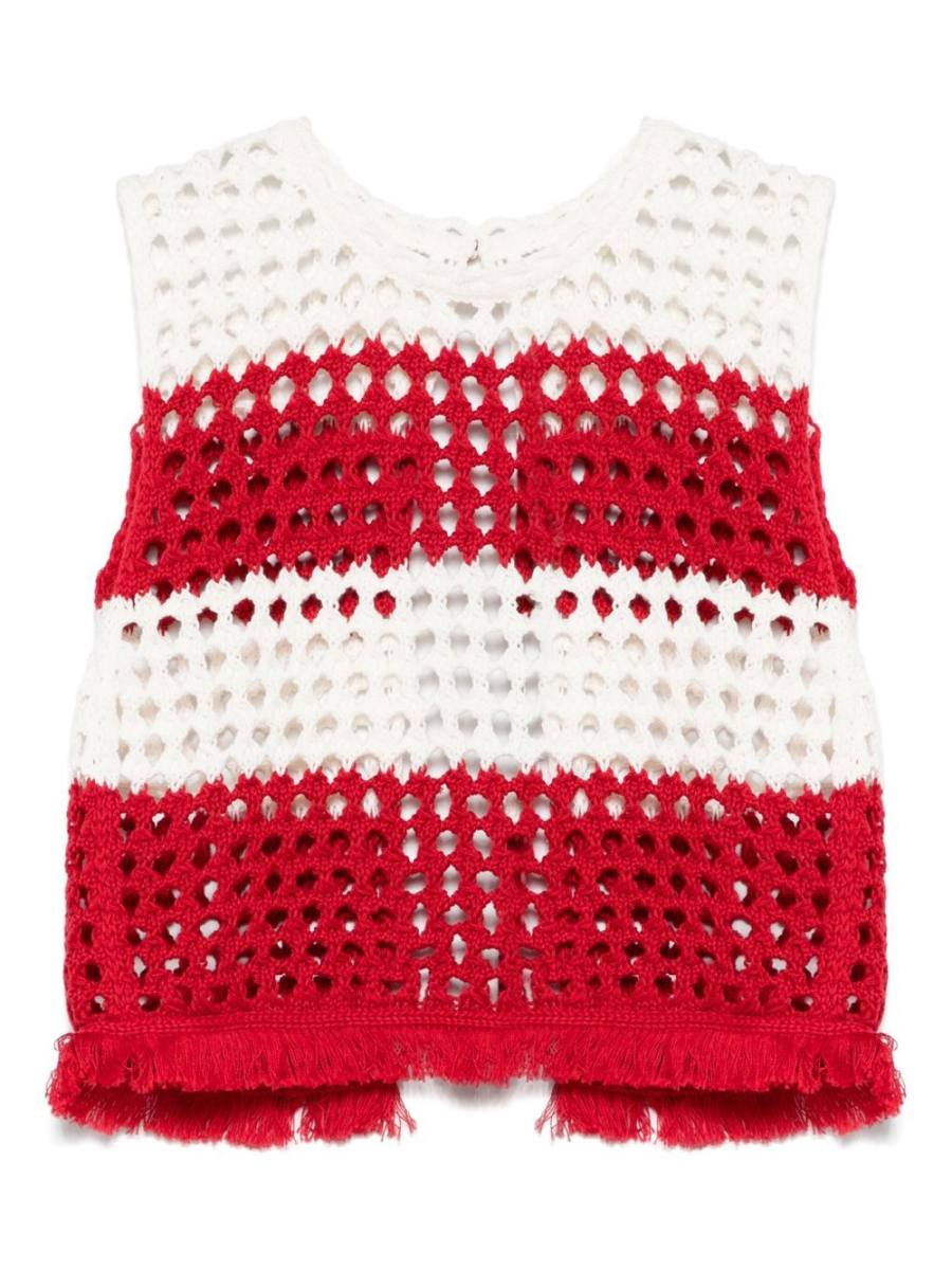open-knit top
