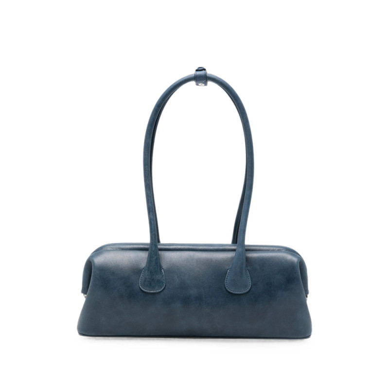 Osoi Boat Aged-effect Leather Tote Bag