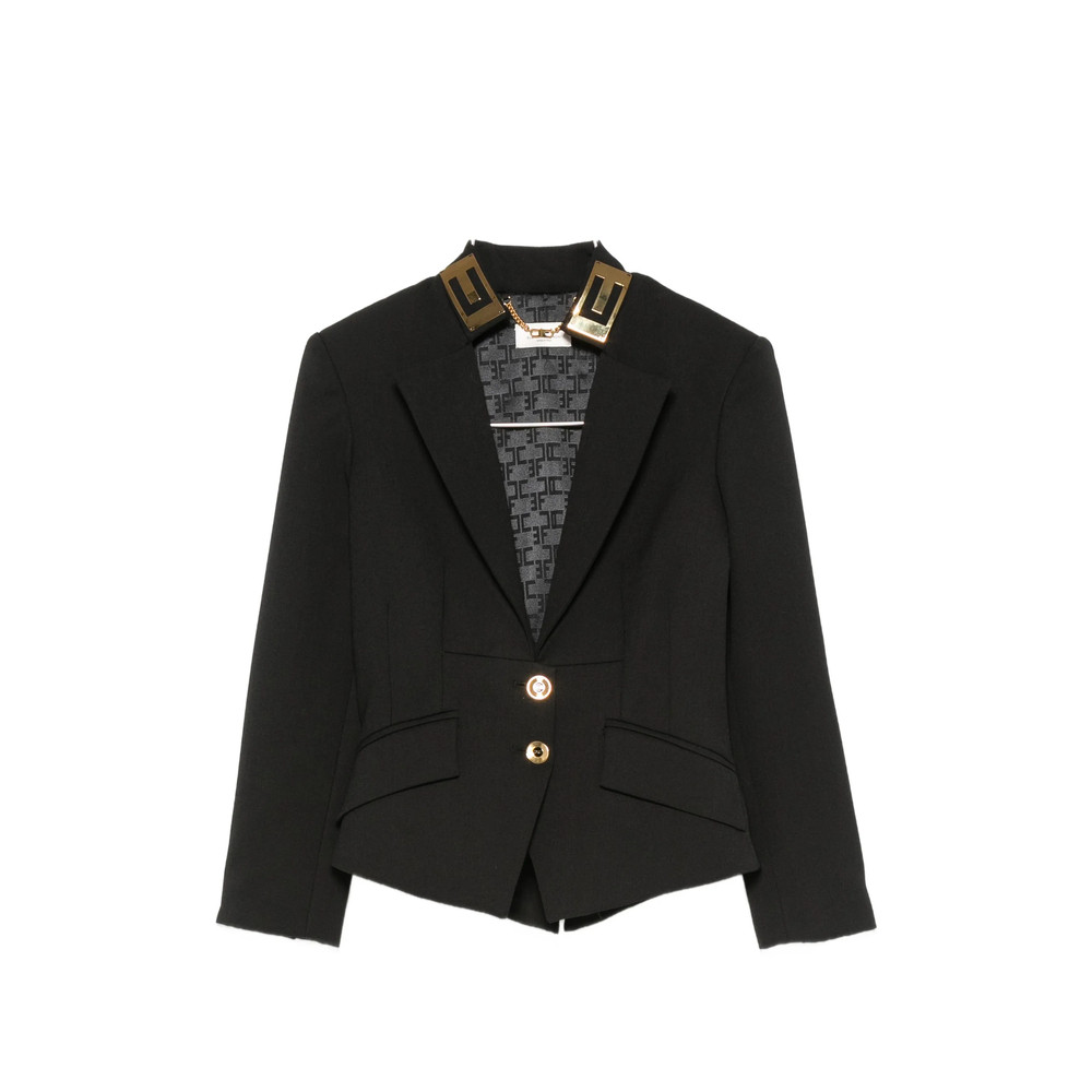 Elisabetta Franchi Double-button Peaked-lapel Blazer