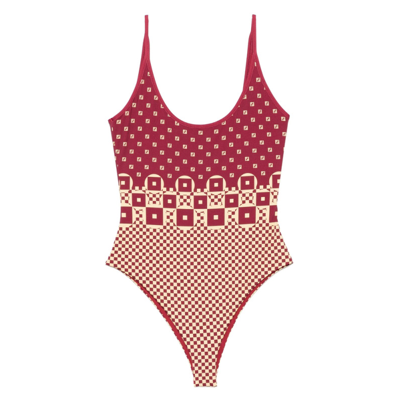 Fendi Geometric-print Swimsuit