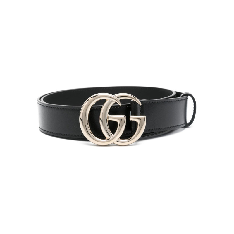 Gucci Double G-buckle Leather Belt