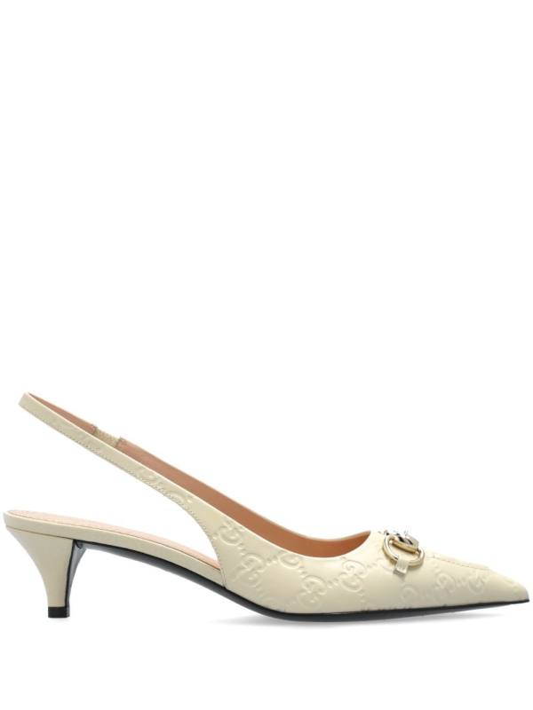 45mm Horsebit slingback pumps