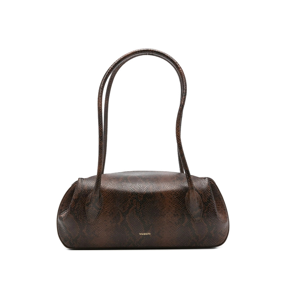 Yuzefi Debossed-snakeskin Shoulder Bag