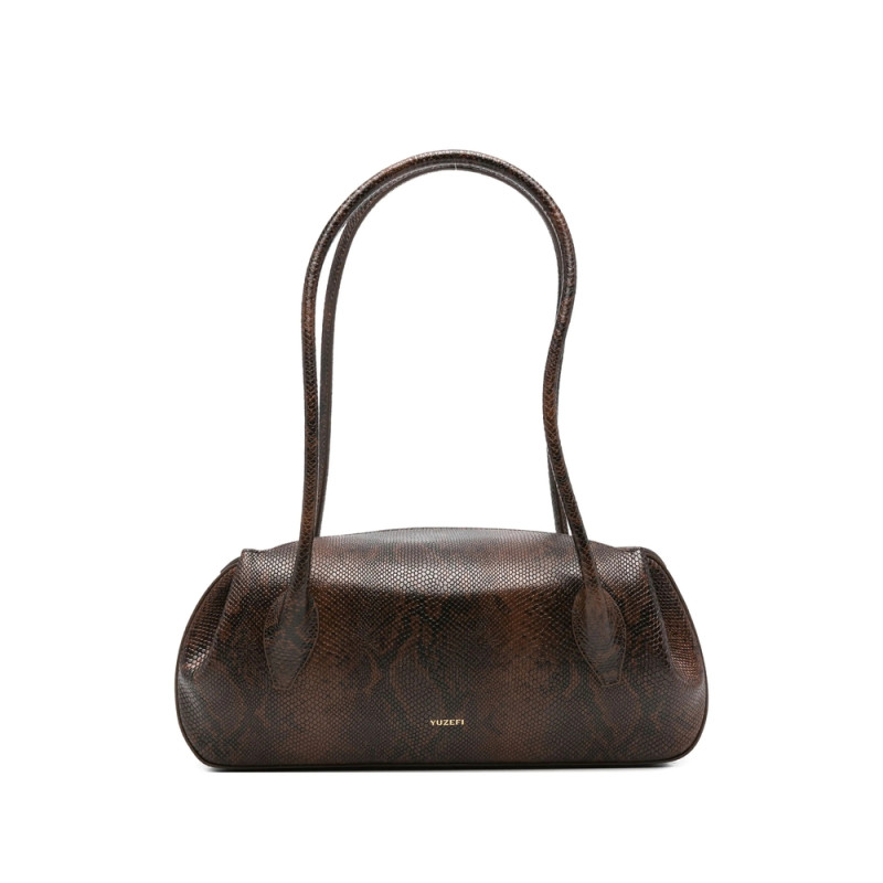 Yuzefi Debossed-snakeskin Shoulder Bag