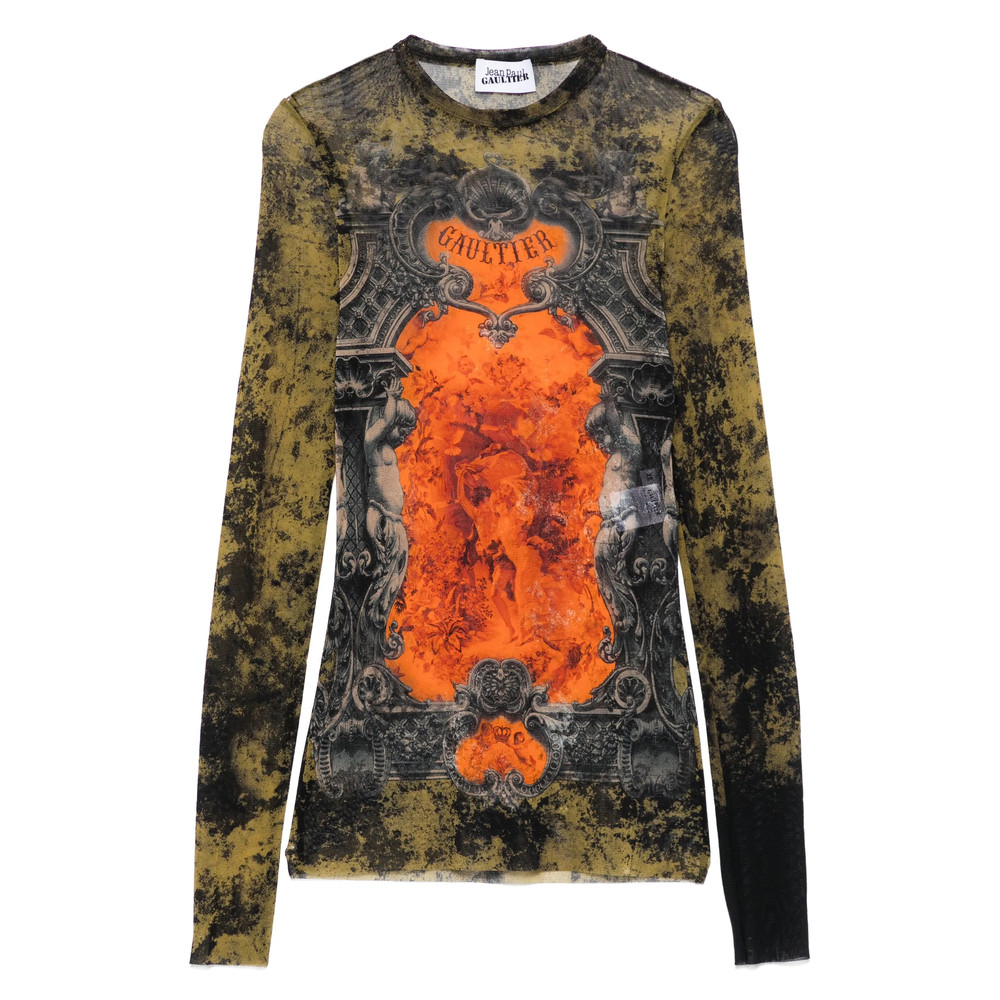Jean Paul Gaultier Logo~print Top