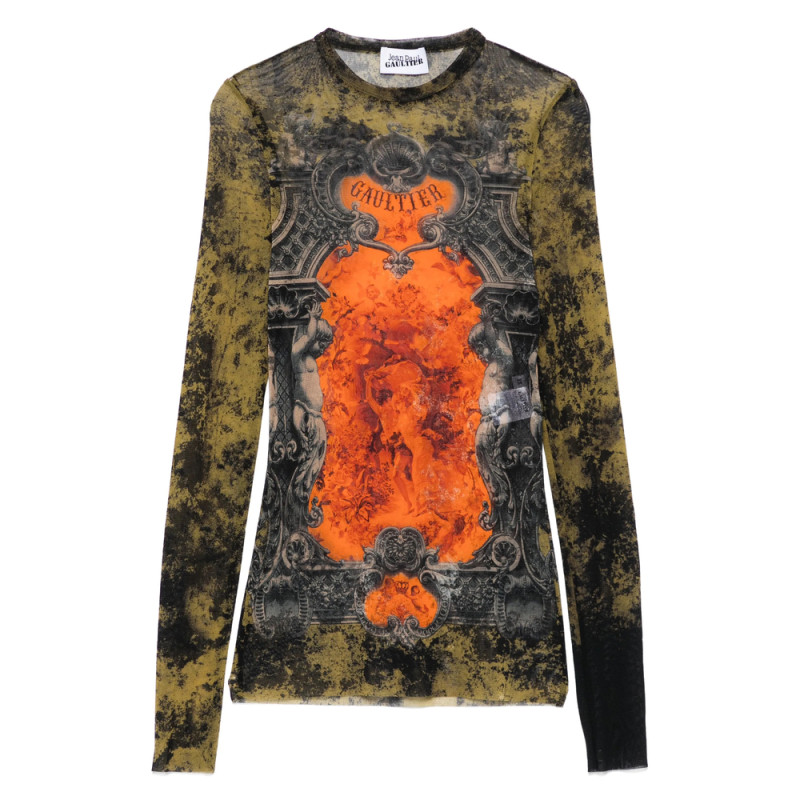 Jean Paul Gaultier Logo~print Top