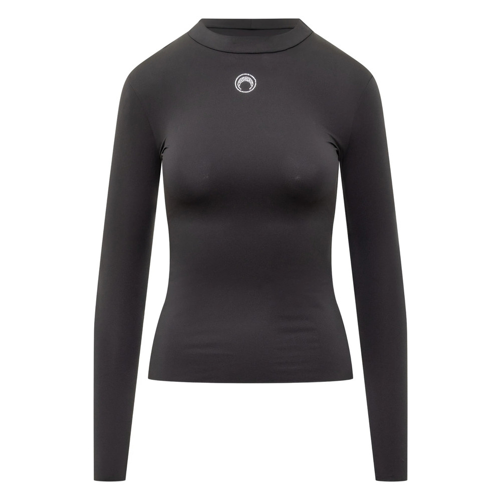Marine Serre Moon-logo Long-sleeve T-shirt