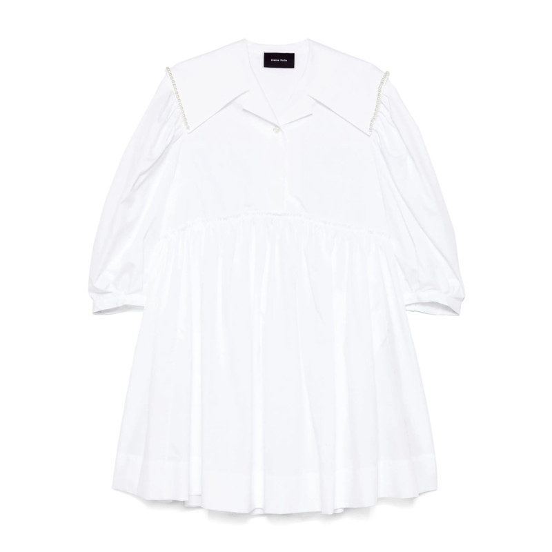 Simone Rocha Beaded Sailor-collar Mini Dress