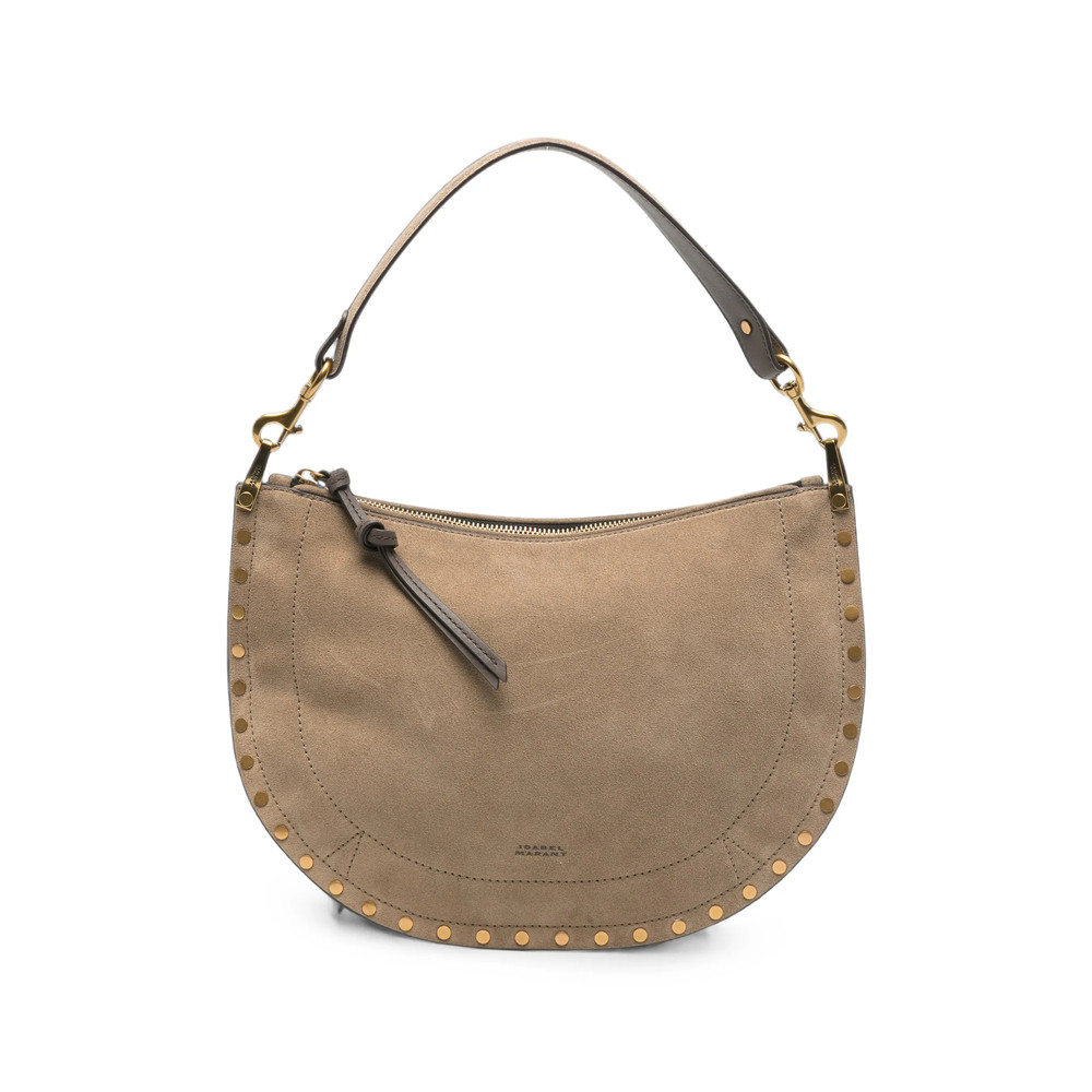 Isabel Marant Oskan Stud-embellished Suede Shoulder Bag