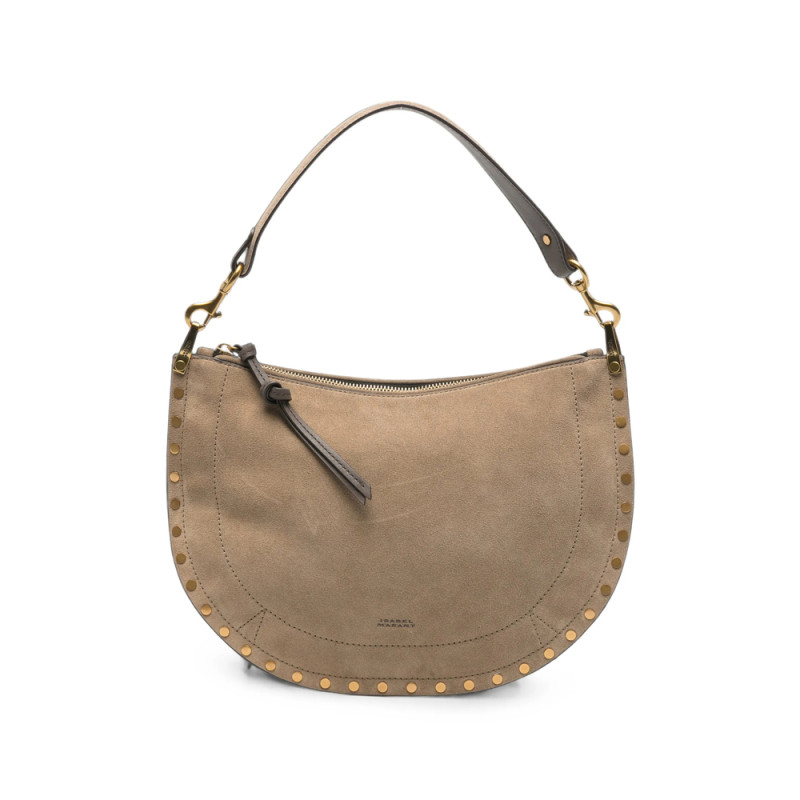 Isabel Marant Oskan Stud-embellished Suede Shoulder Bag