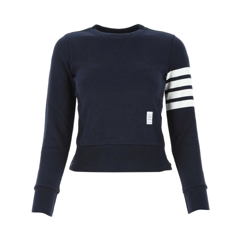 Thom Browne Four-bar Stripe Cotton Jumper