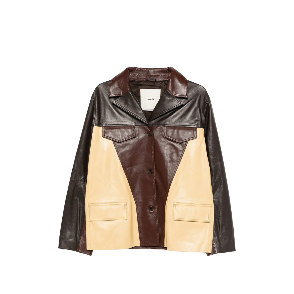 Siedres Asean Patch Pocket Leather Jacket