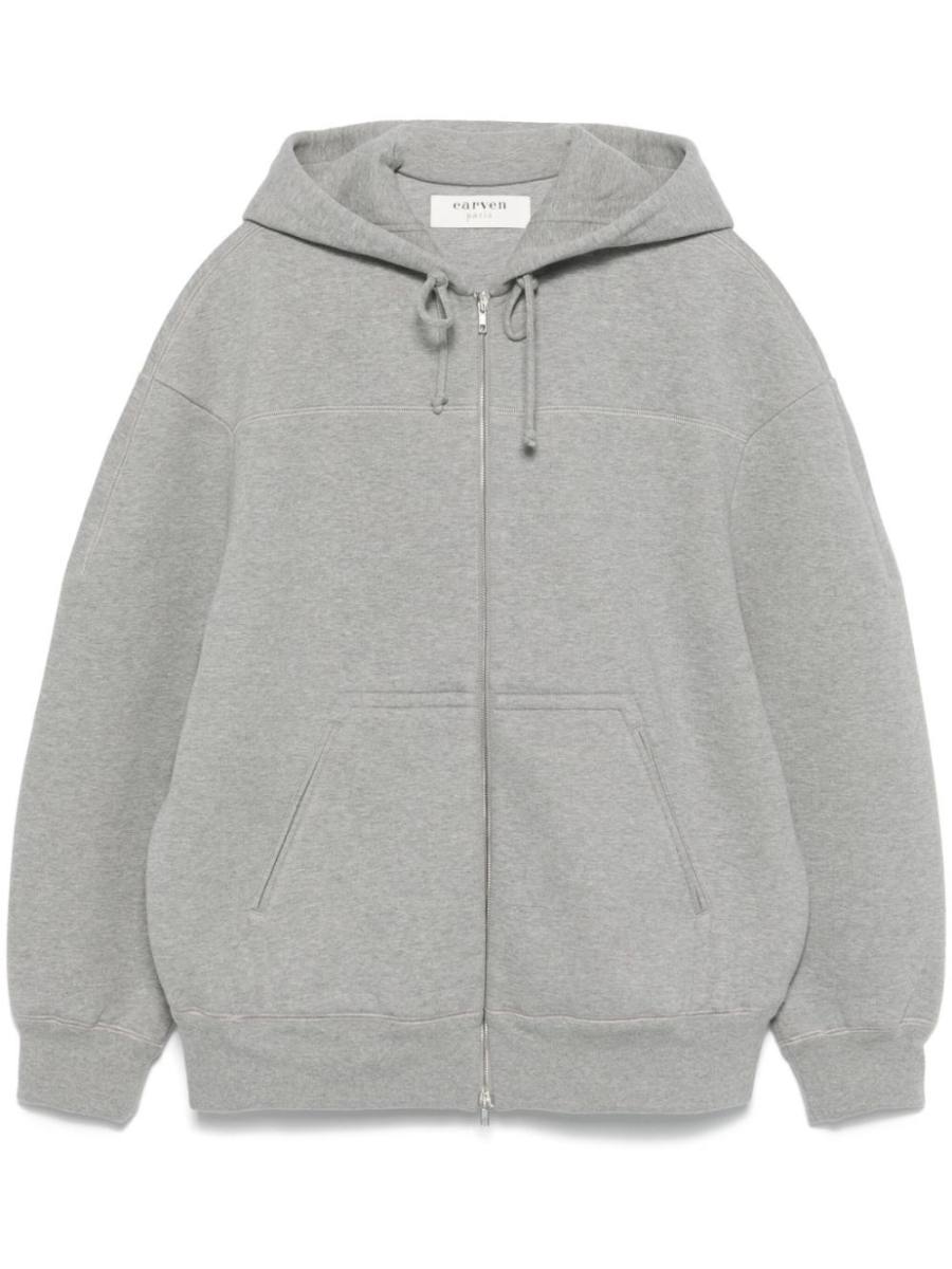 logo-embroidered hoodie