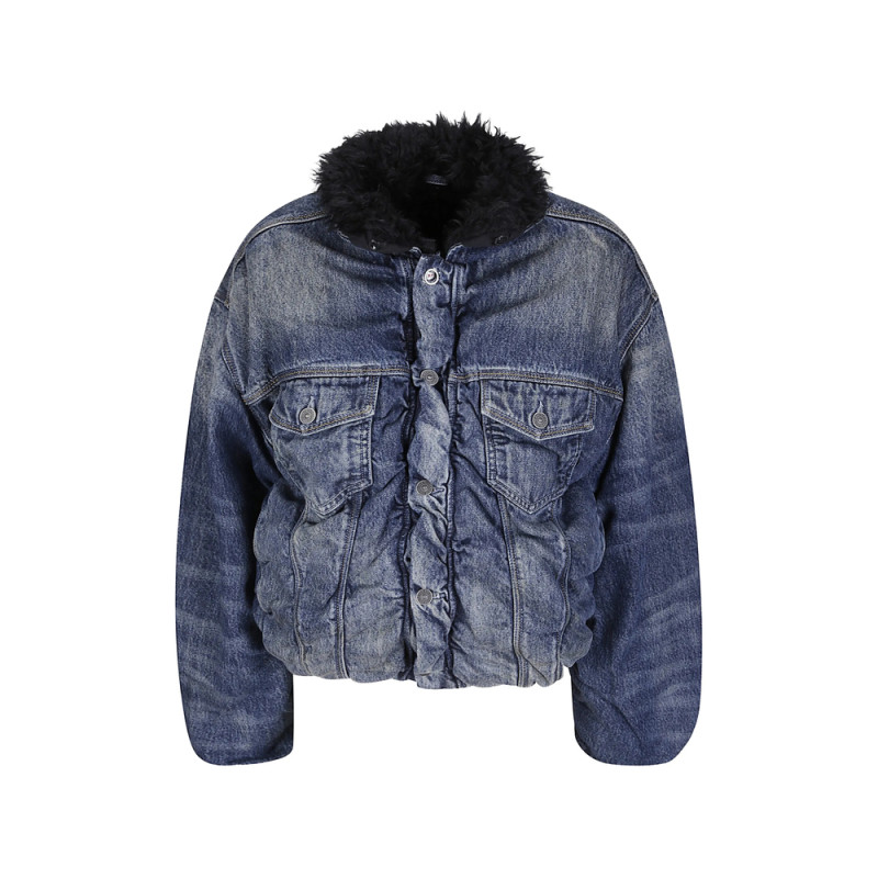 Diesel Gathered Denim Jacket
