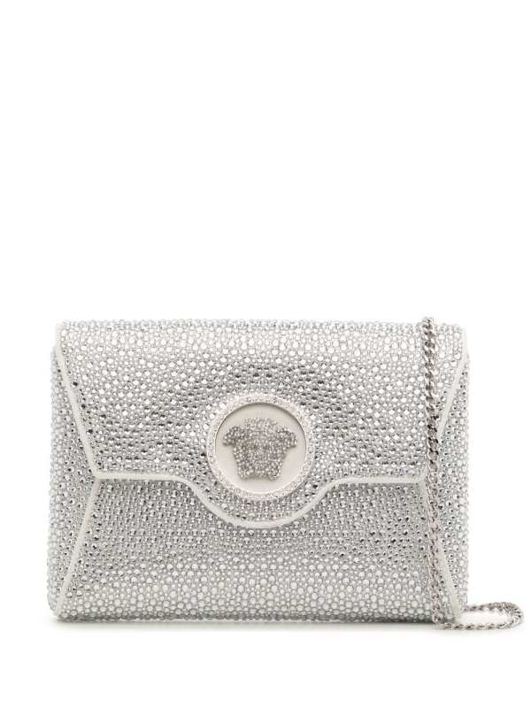 La Medusa crystal envelope clutch