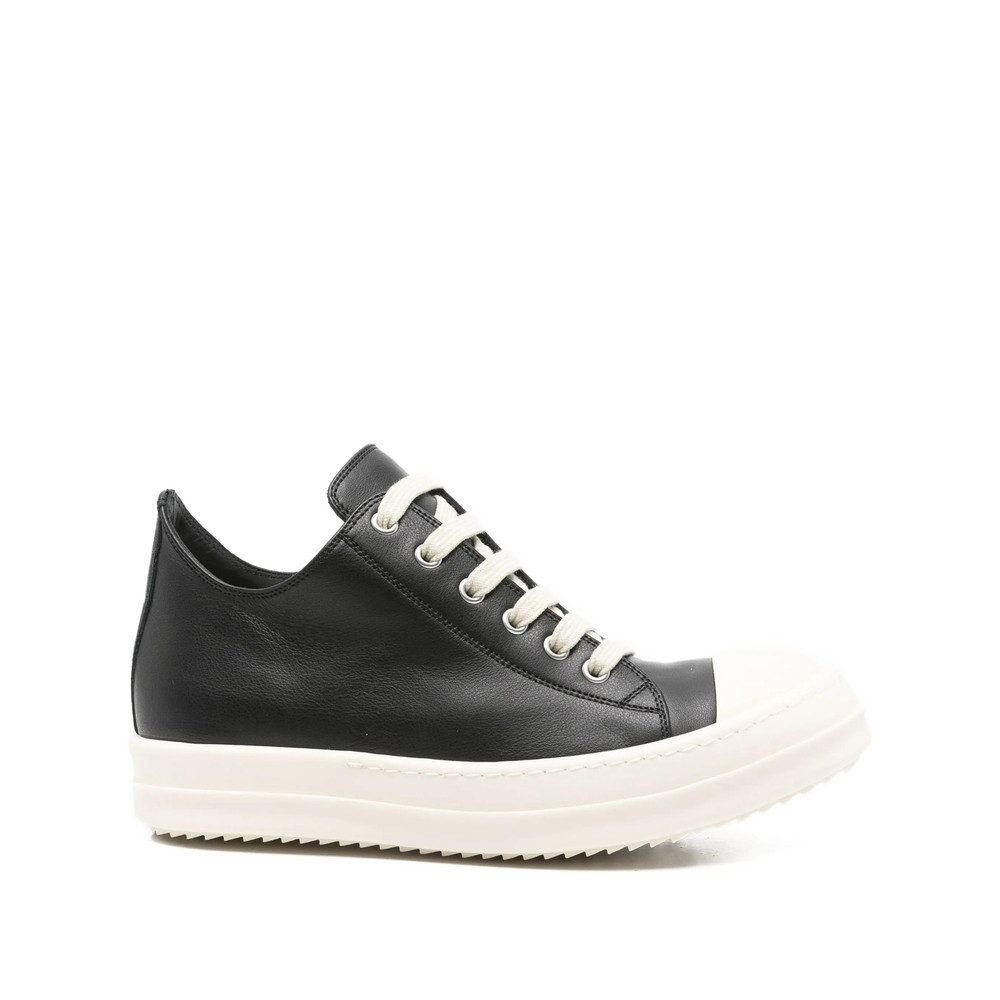 Rick Owens Leather Lace-up Sneakers