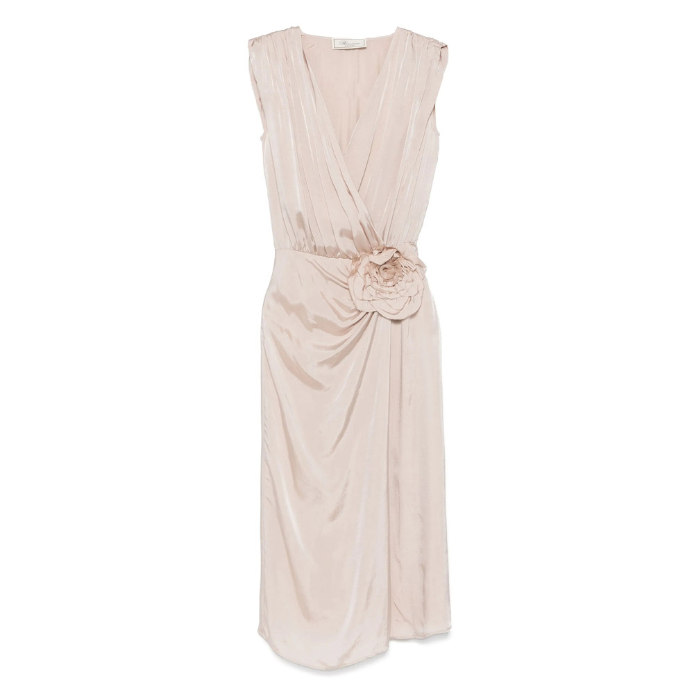 Blumarine Twill-weave Midi Dress