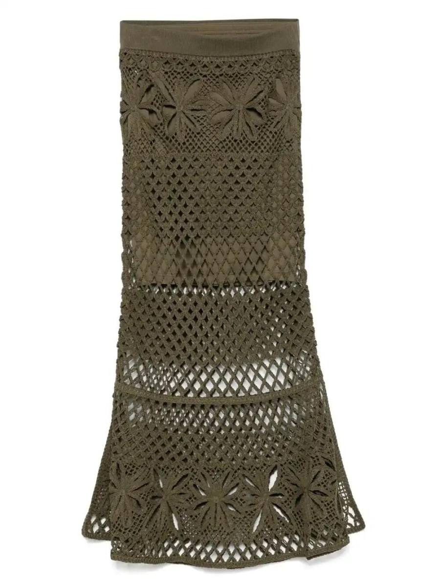 crochet midi skirt