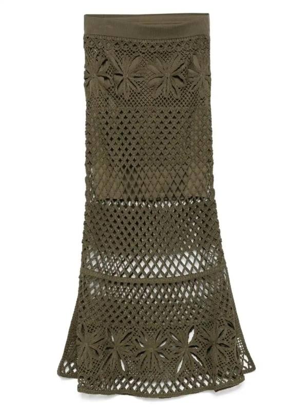 crochet midi skirt