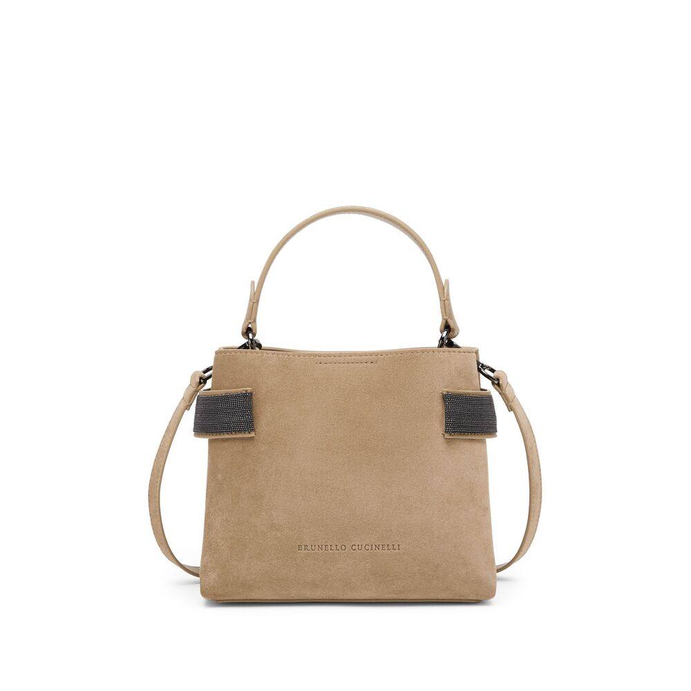 Brunello Cucinelli Sequin-embellished Leather Tote Bag