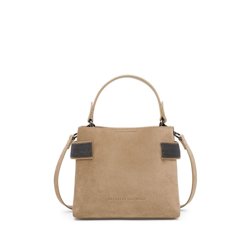 Brunello Cucinelli Sequin-embellished Leather Tote Bag