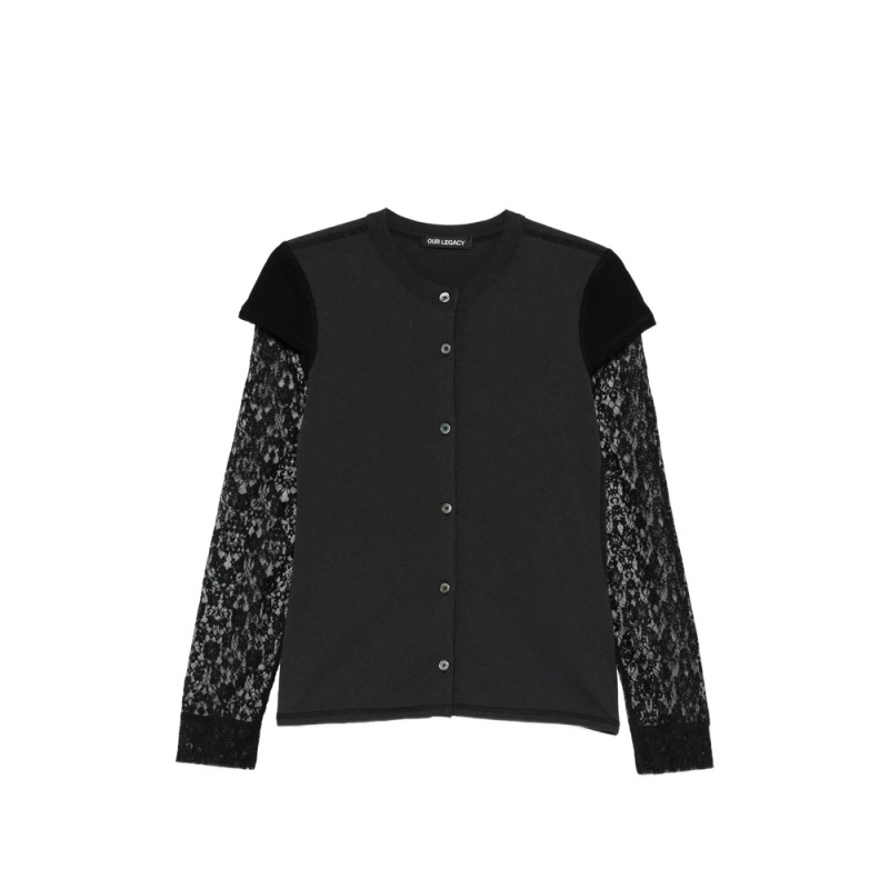 Our Legacy Heat Lace-appliqué Cardigan
