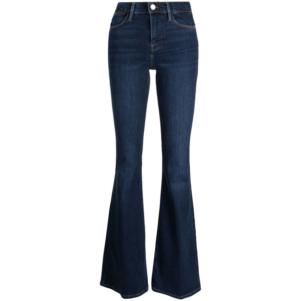 Frame Mid-rise Flared Jeans