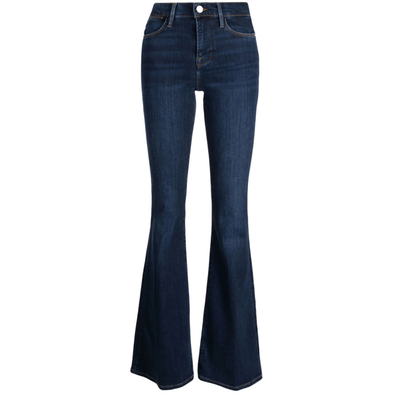 Frame Mid-rise Flared Jeans