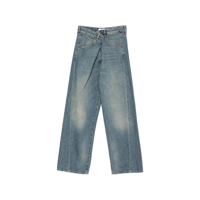 Darkpark Asymmetric-waist Jeans