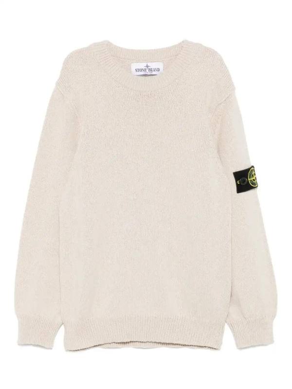 Compass-badge sweater