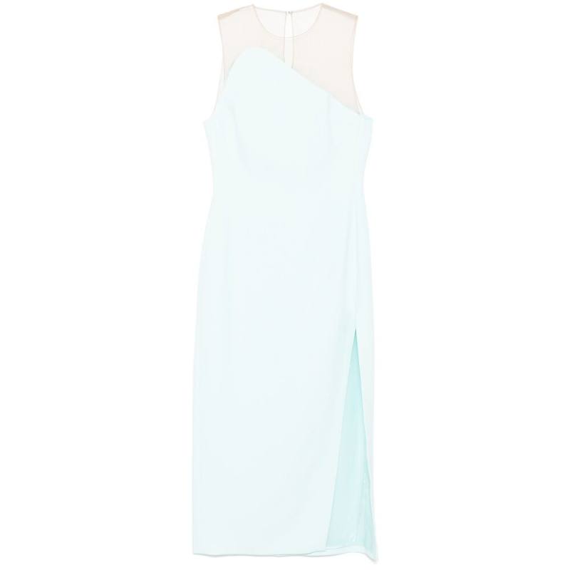 David Koma Tulle-panel Midi Dress