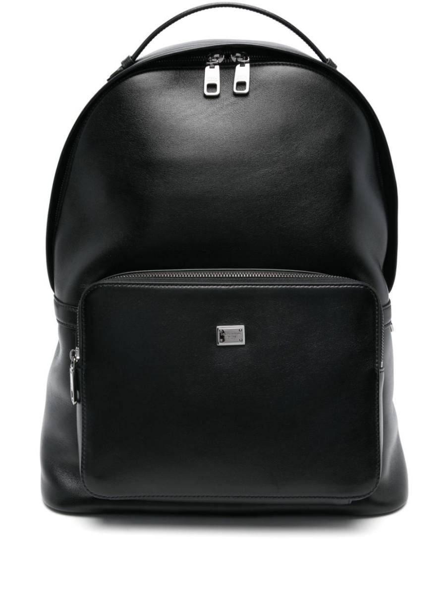 logo-plaque backpack
