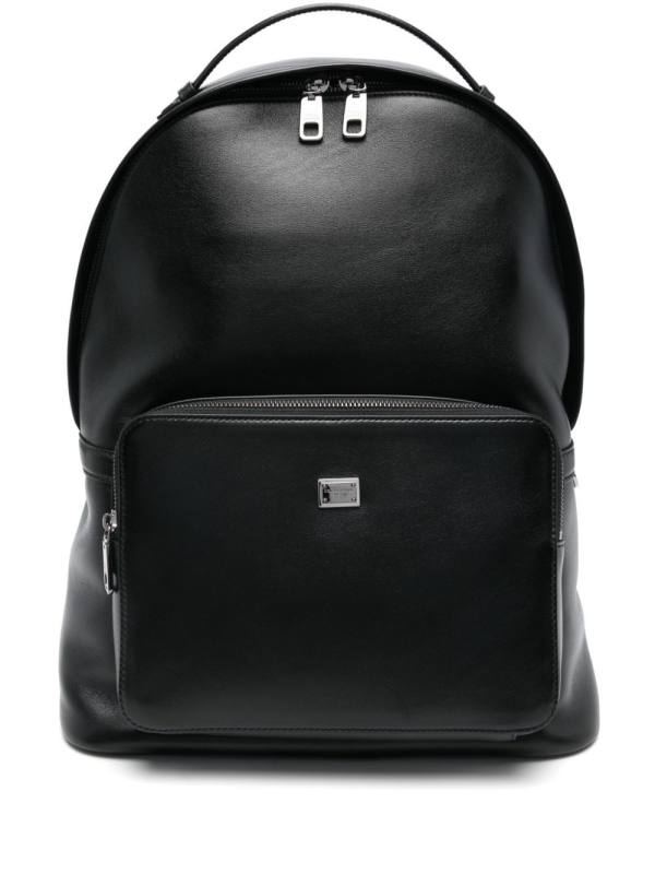 logo-plaque backpack