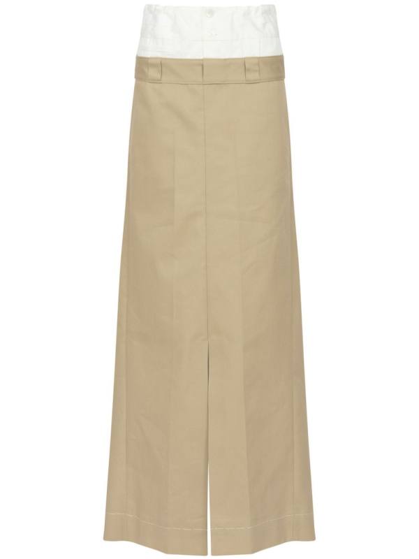 high-rise maxi skirt