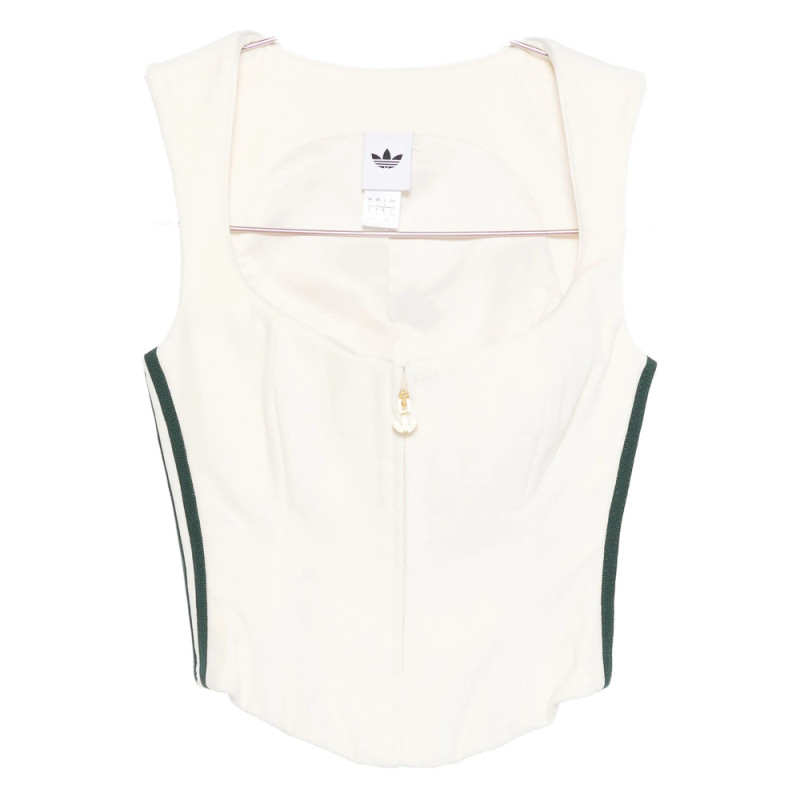 Adidas Zip-front Panelled Top