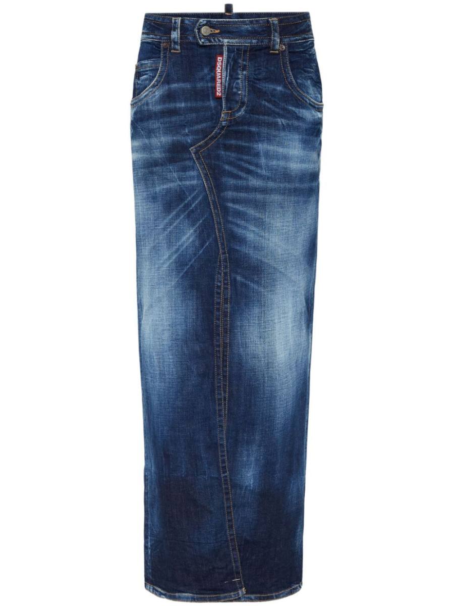 denim maxi skirt