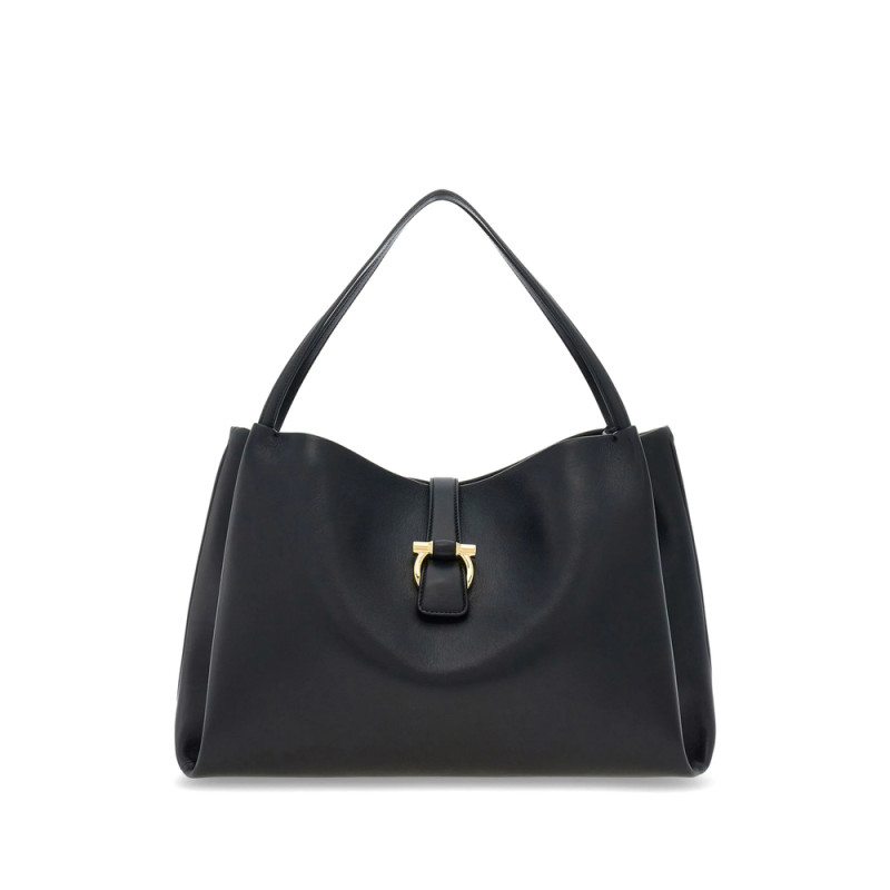 Ferragamo Medium Gancini Clasp Tote Bag