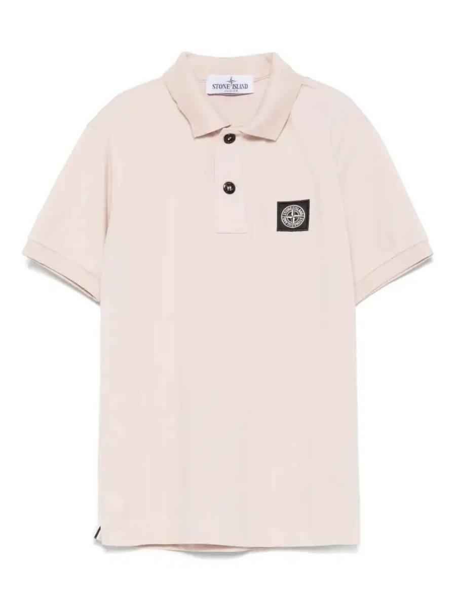 Compass-motif polo shirt
