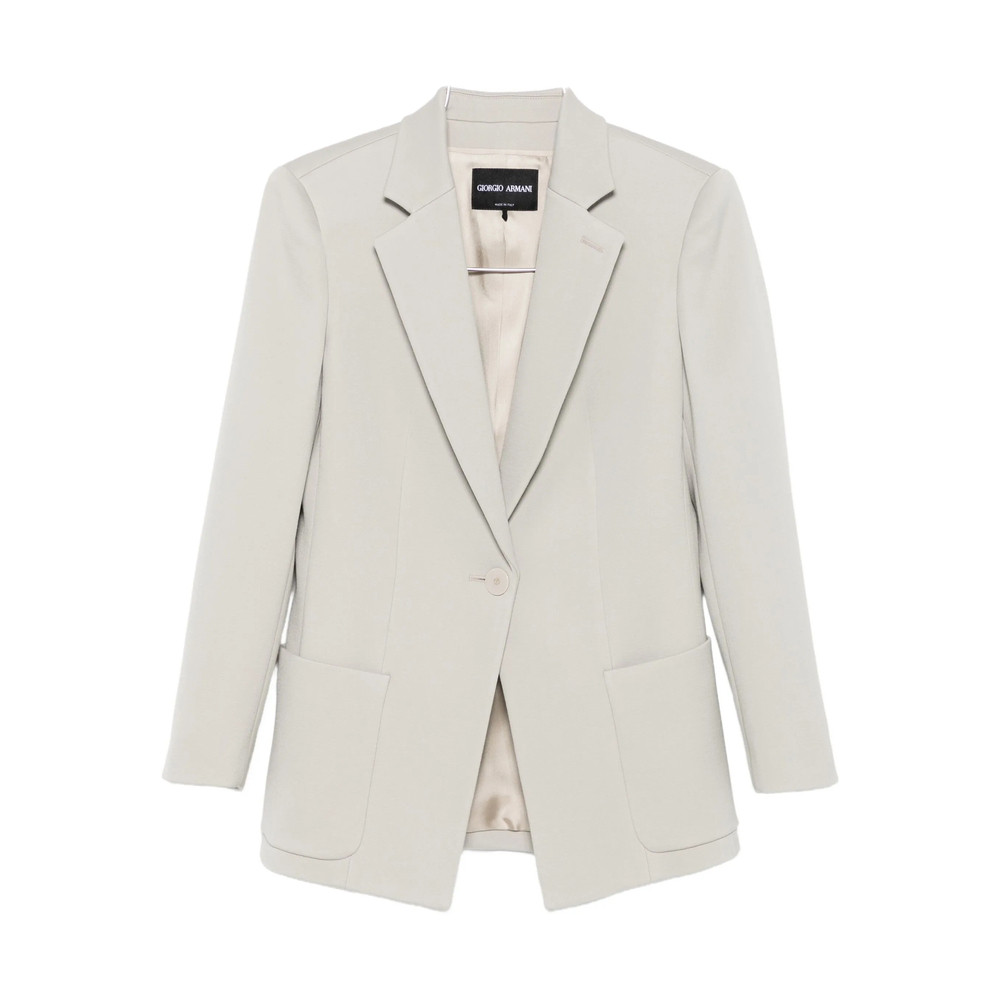 Giorgio Armani Single-button Patch-pocket Blazer