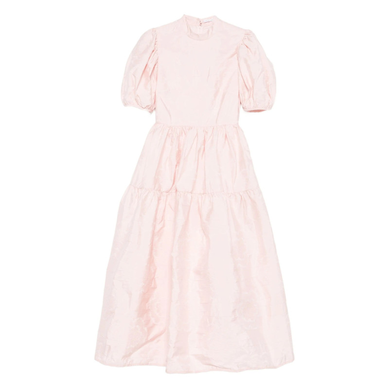 Cecilie Bahnsen Puff-sleeve Tiered Midi Dress