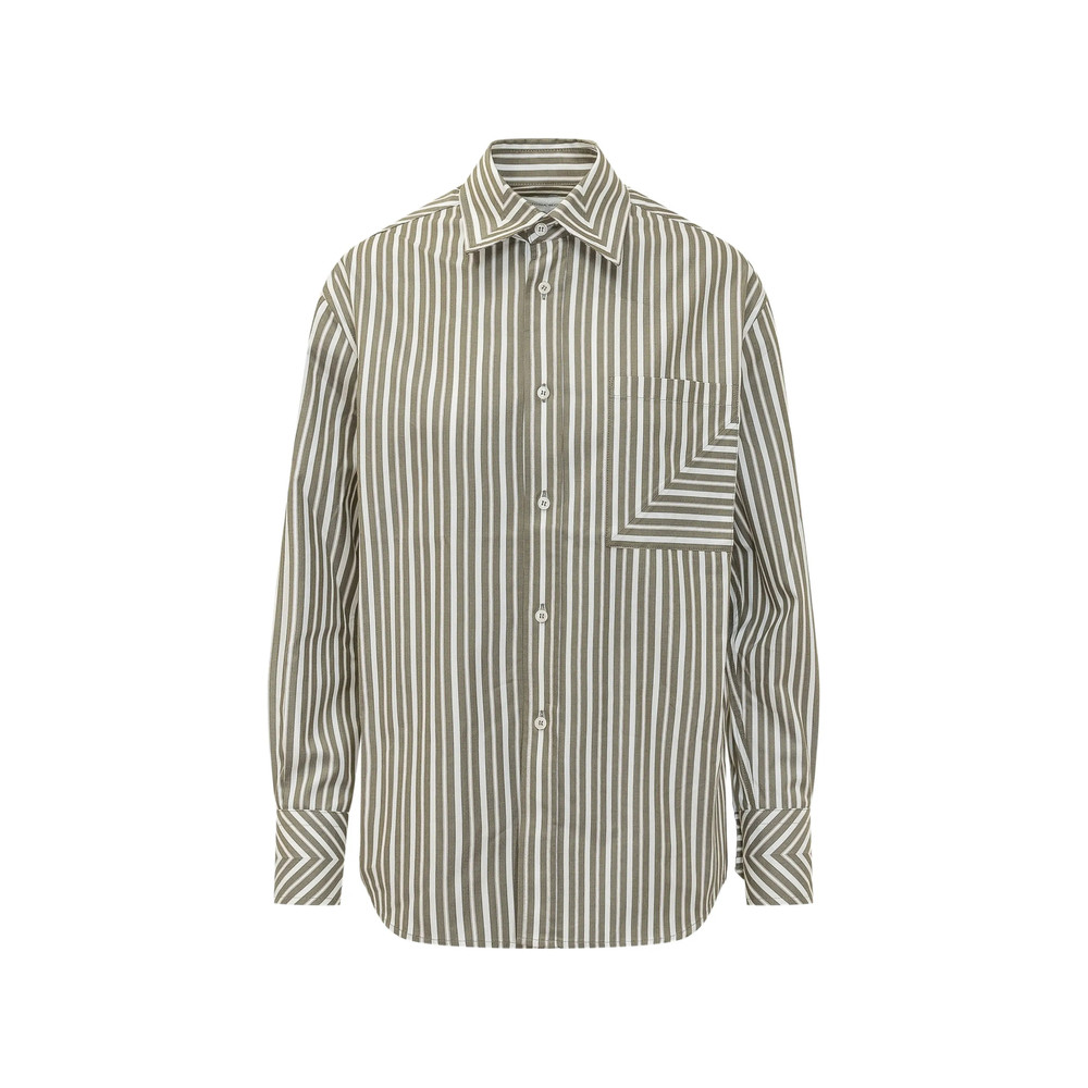 Victoria Beckham Vertical-stripe Cotton Shirt