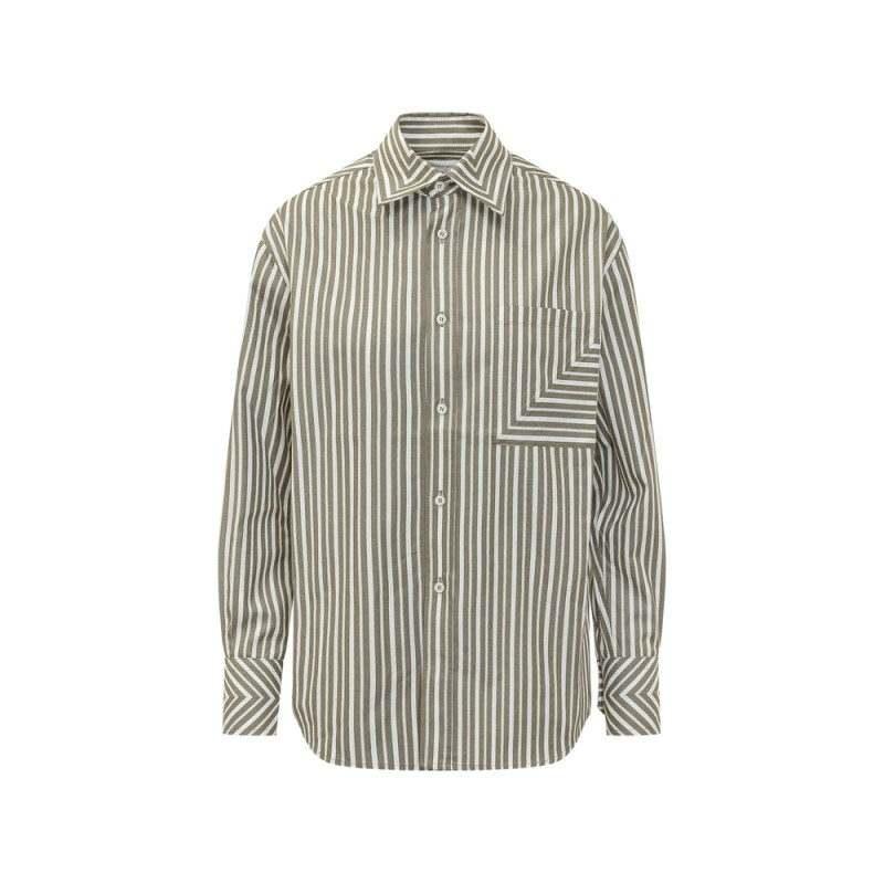 Victoria Beckham Vertical-stripe Cotton Shirt
