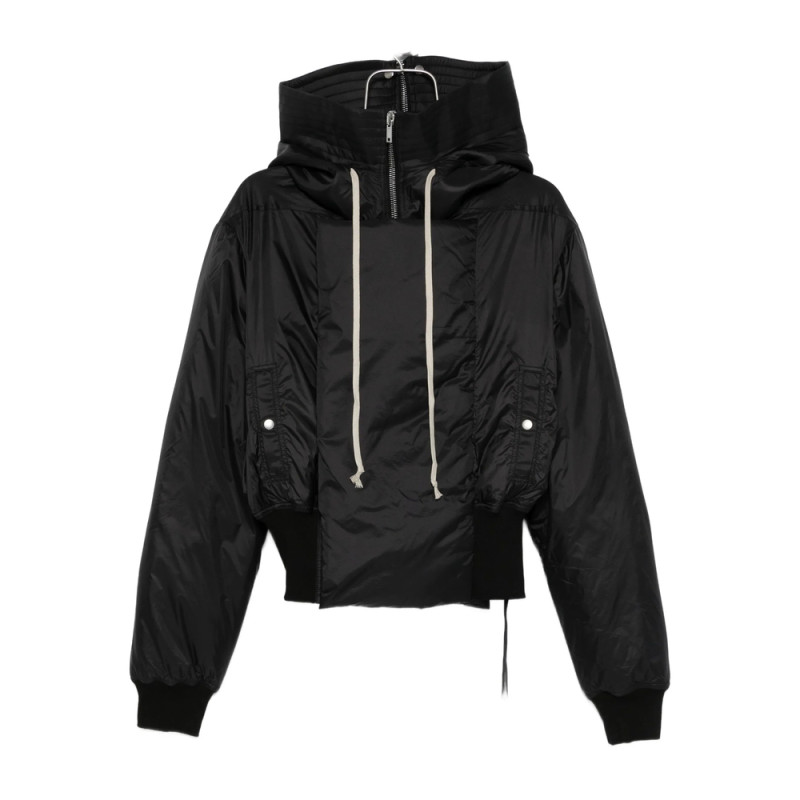 Rick Owens Drkshdw Hooded Drawstring-detail Jacket