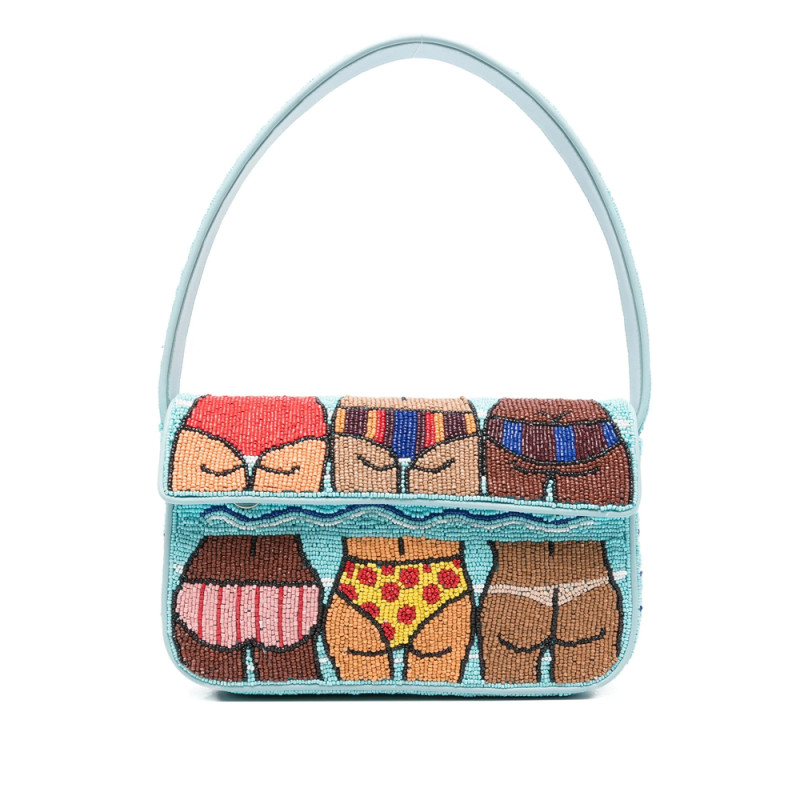 Staud Tommy Beaded Tote Bag