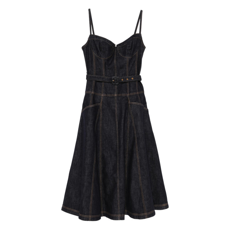 Self-portrait Belted Panelled Dress