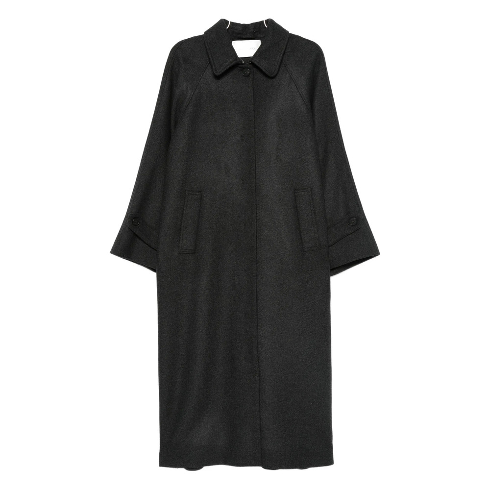 Mark Kenly Domino Tan Raglan-sleeve Single-breasted Coat