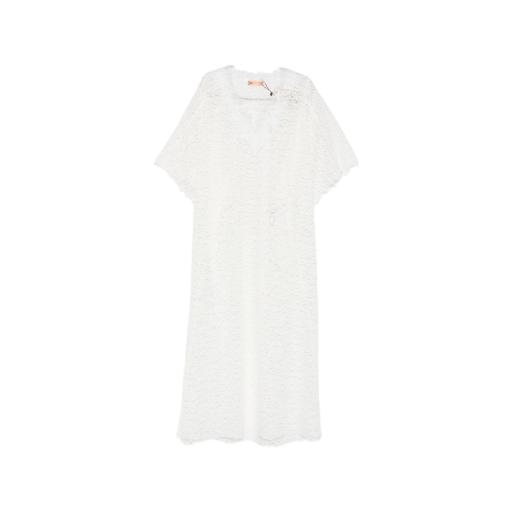 Ermanno Scervino Lace V-neck Dress