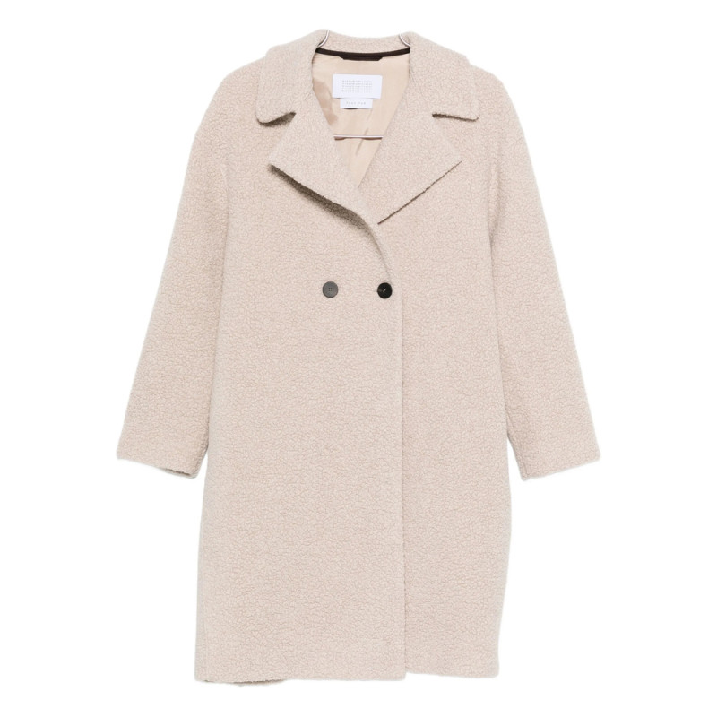 Harris Wharf London Bouclé Double-breasted Coat
