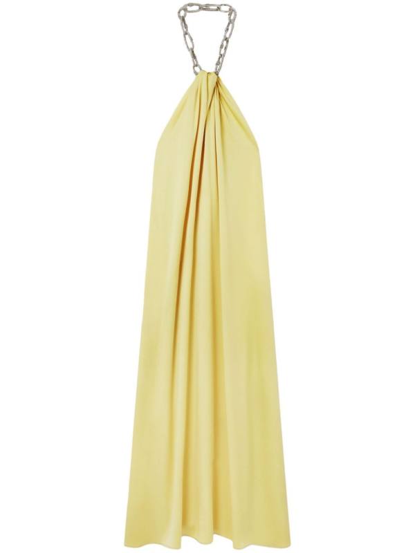 chain-neck dress