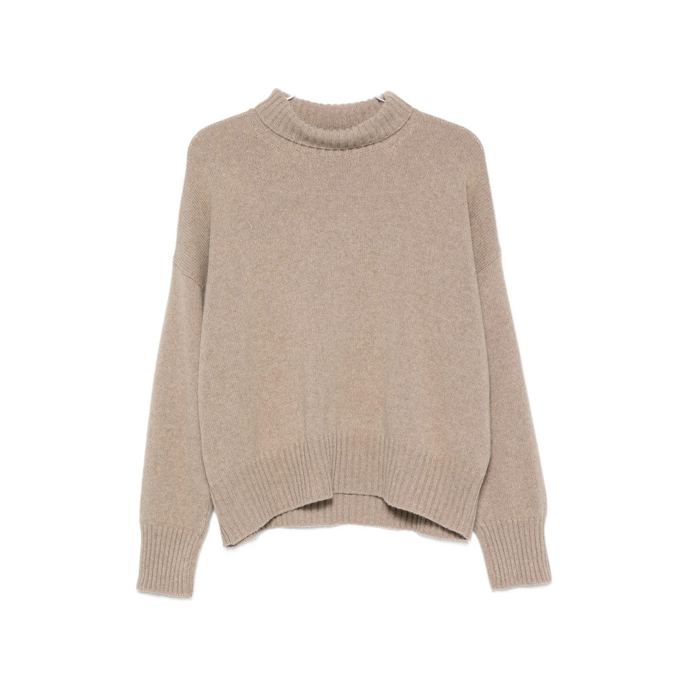 Aragona Turtleneck Ribbed-trim Sweater
